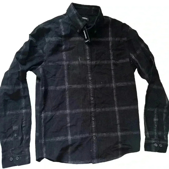 NWT Women’s Express Corduroy Plaid Flannel Size XS - Picture 1 of 2